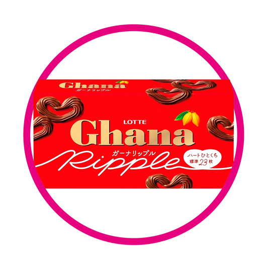 LOTTE GHANA RIPPLE CHOCOLATE CAJA 58GR