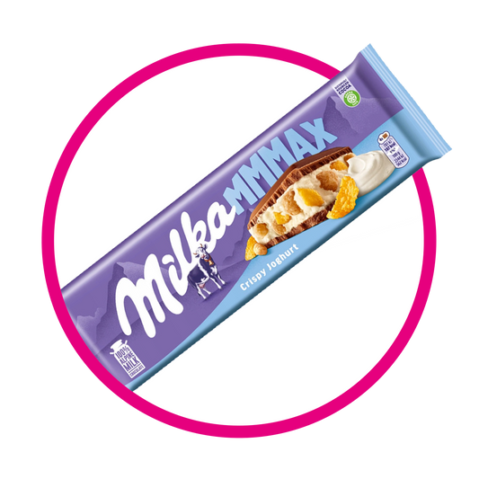 MILKA MMMAX CRISPY JOGHURT CHOCOLATE 300GR&