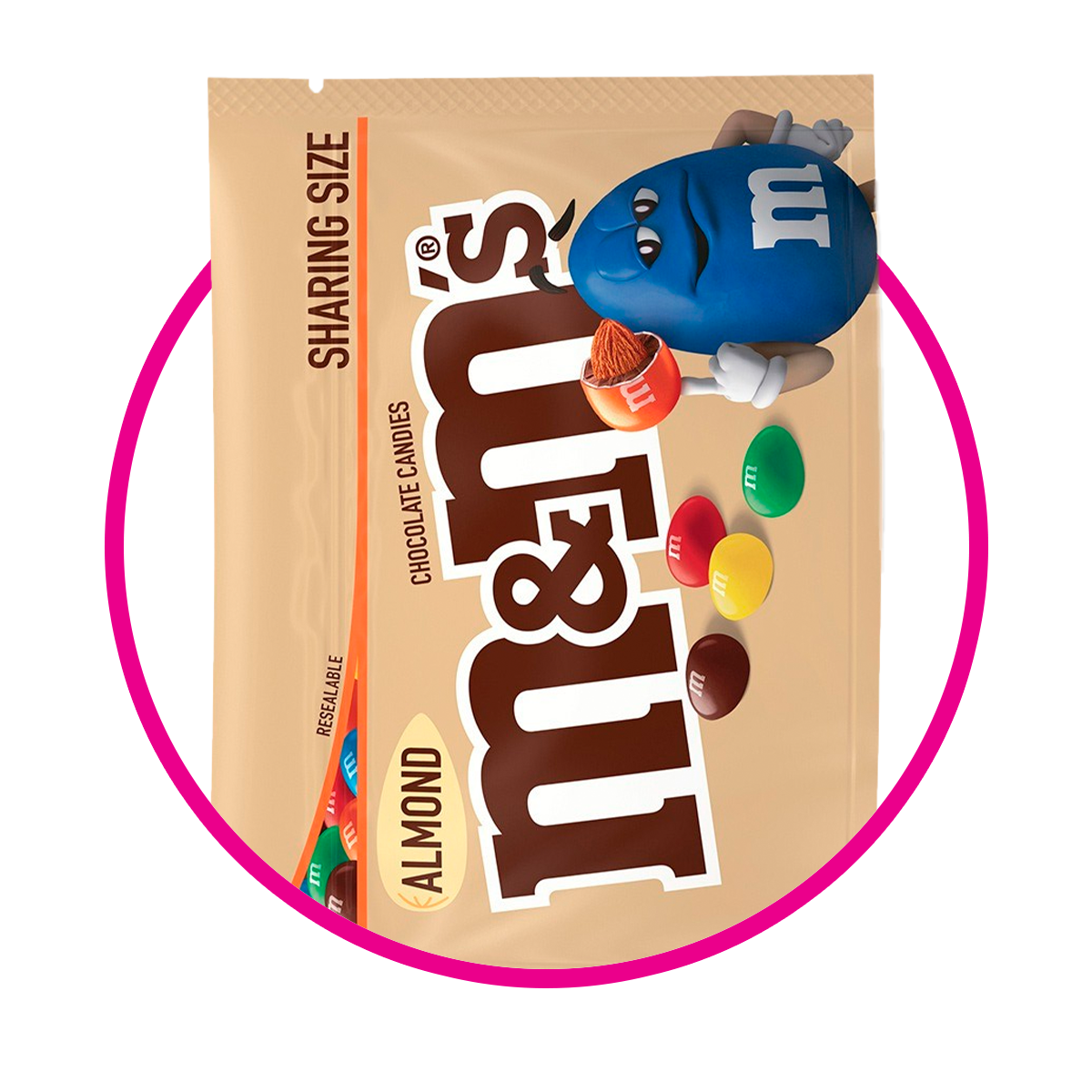 M&MS ALMOND CHOCOLATE BOLSA 243.8GR&