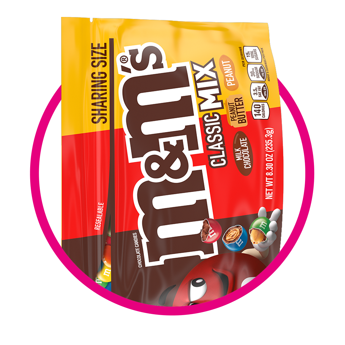 MMS CLASSIC MIX CHOCOLATE BOLSA 235.3GR&