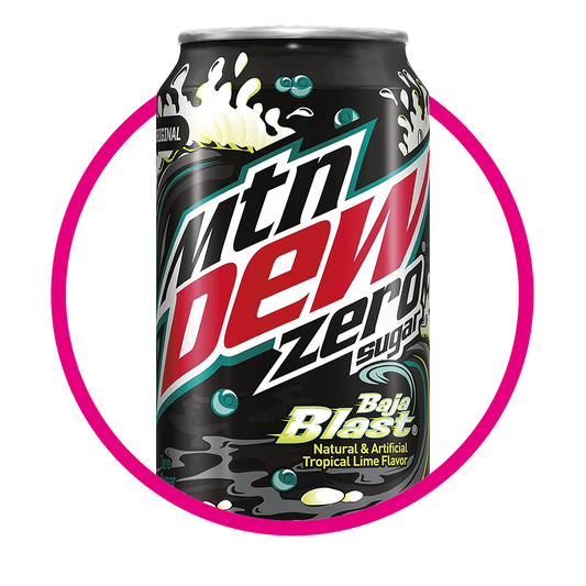 MTN DEW BAJA BLAST ZERO SUGAR LATA 355ML