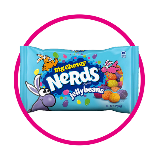 NERDS BIG CHEWY JELLY BEANS HARD CANDY BOLSA 368GR