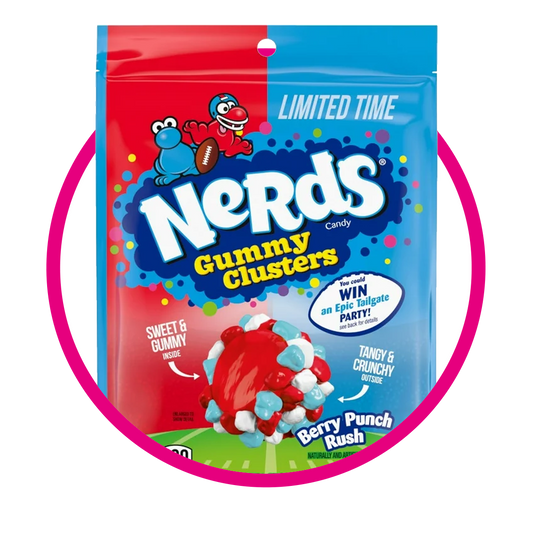 NERDS GUMMY CLUSTERS BERRY PUNCH RUSH BOLSA 227G