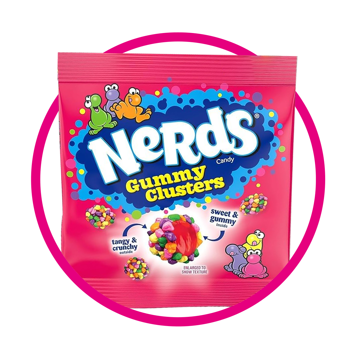 NERDS GUMMY CLUSTERS RAINBOW CHIRRIS BOLSA&