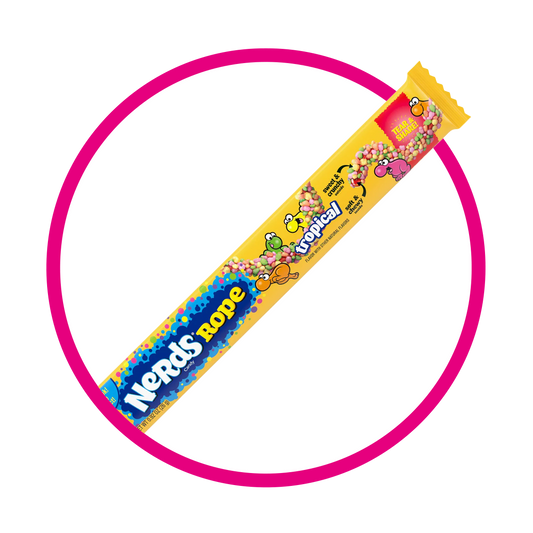 NERDS ROPE TROPICAL SOFT CANDY 26GR $%M*