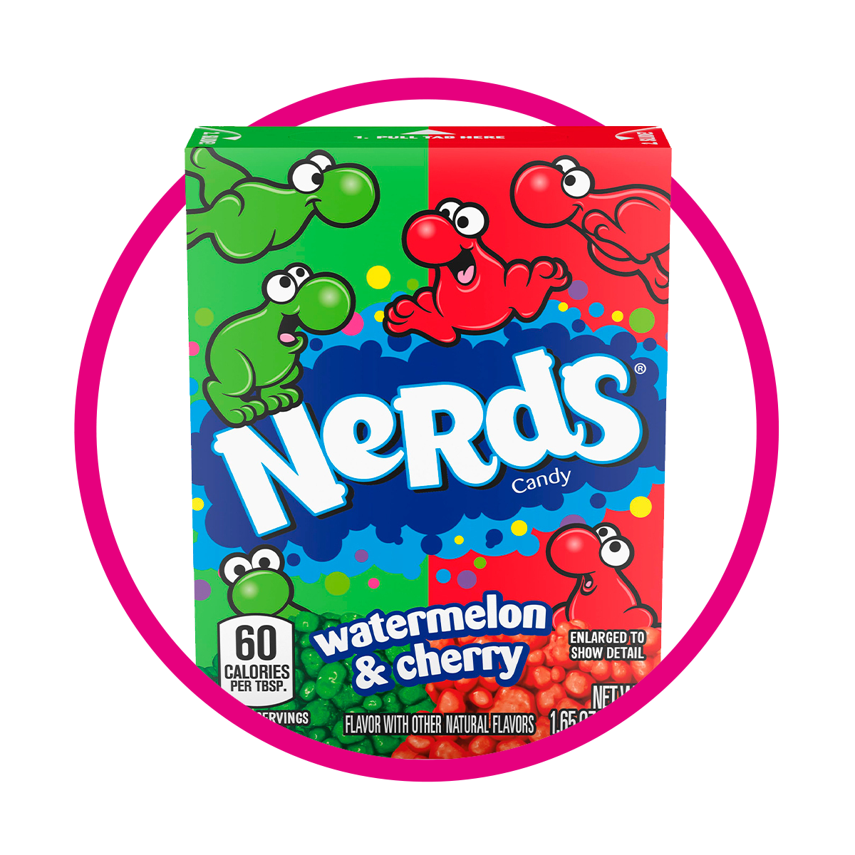 NERDS WATERMELONCHERRY HARD CANDY 46GR $%M*