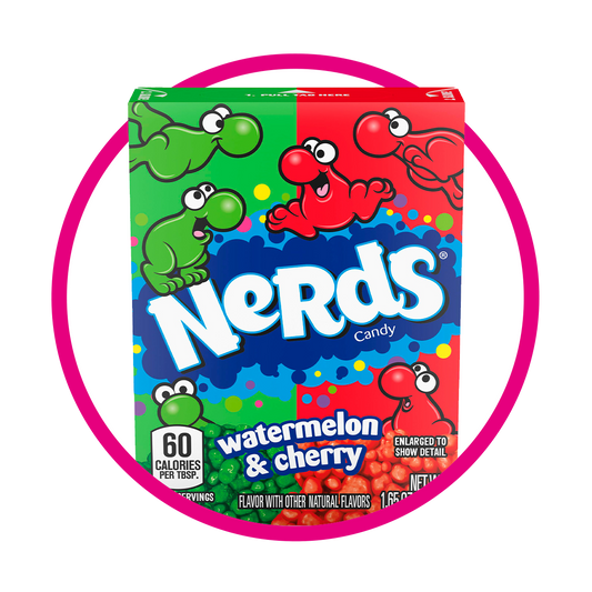 NERDS WATERMELONCHERRY HARD CANDY 46GR $%M*