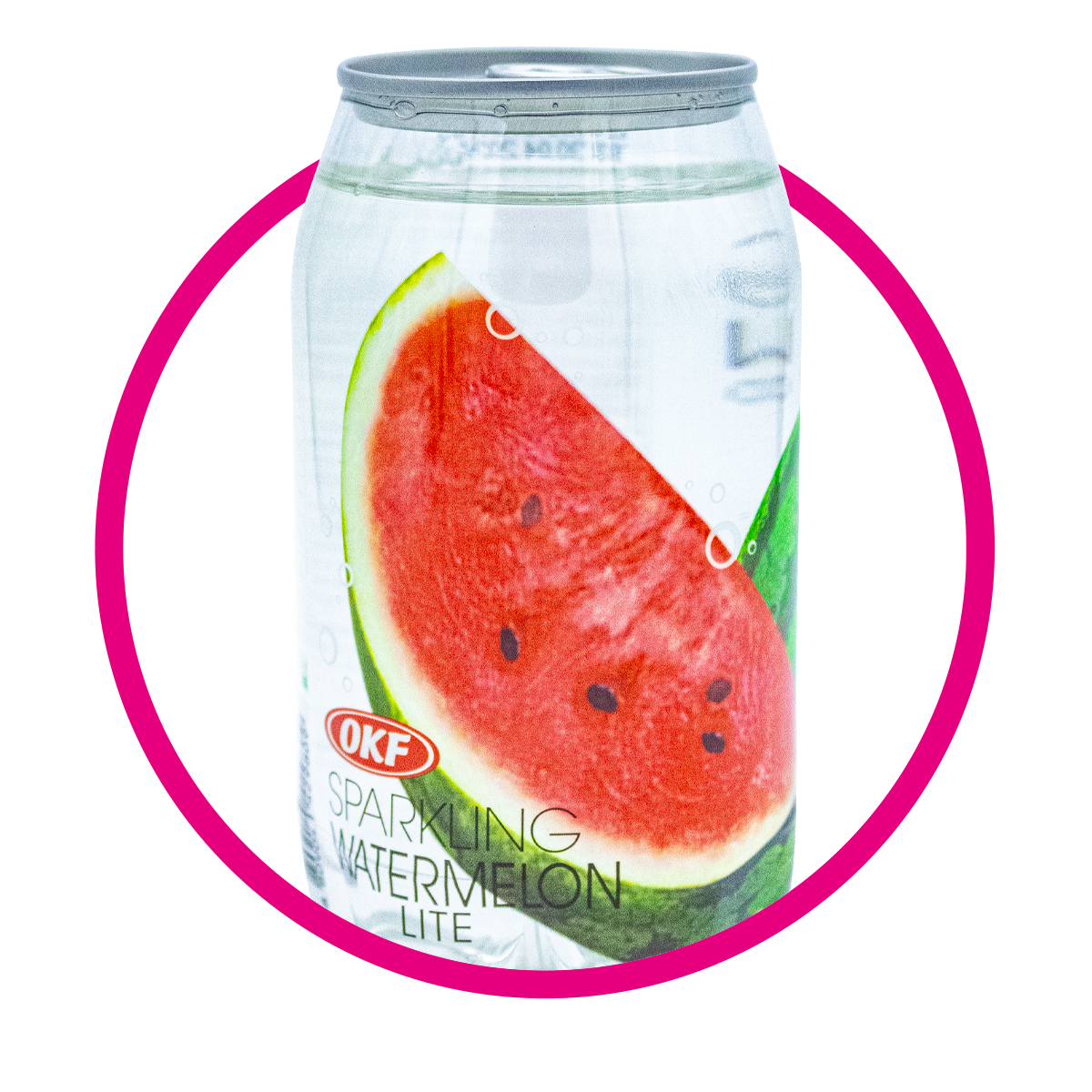 OKF SPARKLING WATERMELON WATER LATA 350ML $%M