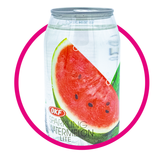 OKF SPARKLING WATERMELON WATER LATA 350ML $%M