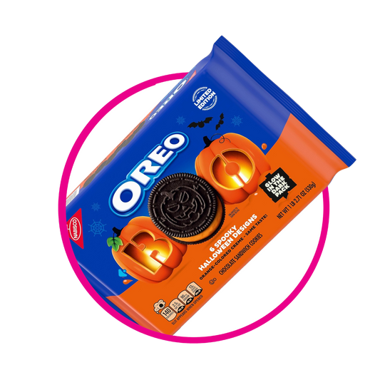 NABISCO OREO BOO SPOOKY HALLOWEEN COOKIE CAJA 530G $%M