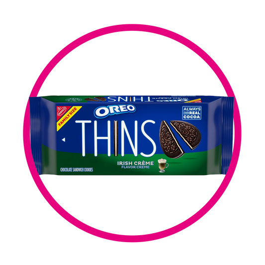 NABISCO OREO THINS IRISH CREME COOKIE BOLSA 334 GR