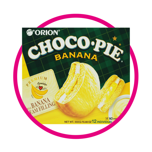 PAQUETE ORION CHOCOPIE BANANA CAJA 468 GR$