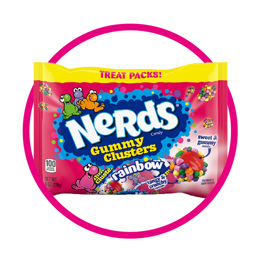 PAQUETE BOLSA NERDS GUMMY CLUSTERS BOLSA 170GR