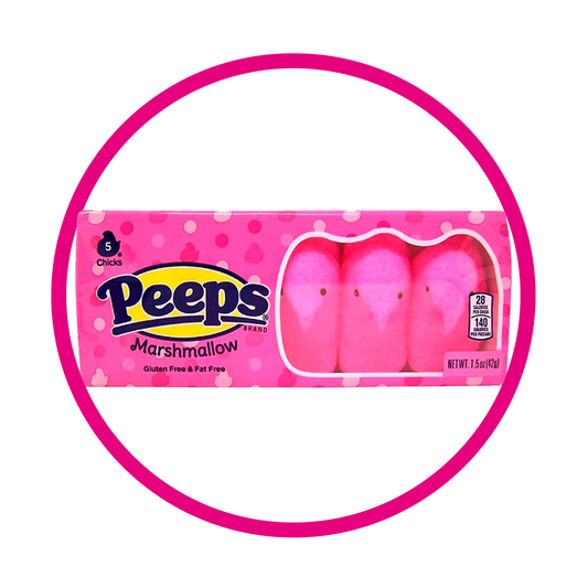 PEEPS PINK MARSHMELLOW CAJA 42GR $%M