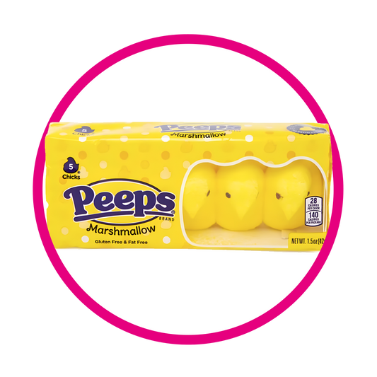 PEEPS YELLOW MARSHMELLOW CAJA 42GR