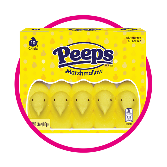 PEEPS YELLOW MARSHMELLOW CAJA 42GR $%M