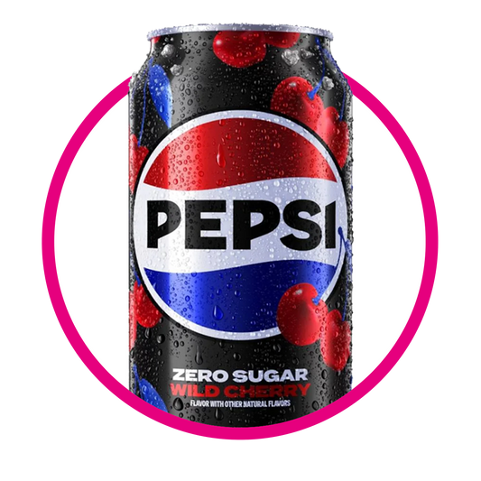 PEPSI WILD CHERRY ZERO SUGAR SODA LATA 355ML