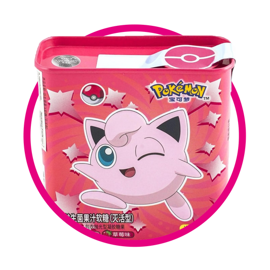 POKEMÓN JIGGLIPUFF GUMMIES FRESA Y DURAZNO CAJA 95GR