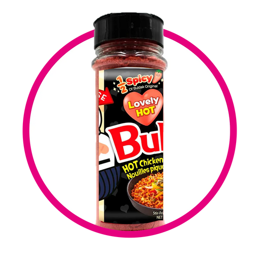 POLVO BULDAK 1/2 PICANTE SNACKS BOTE 100 GR $%M