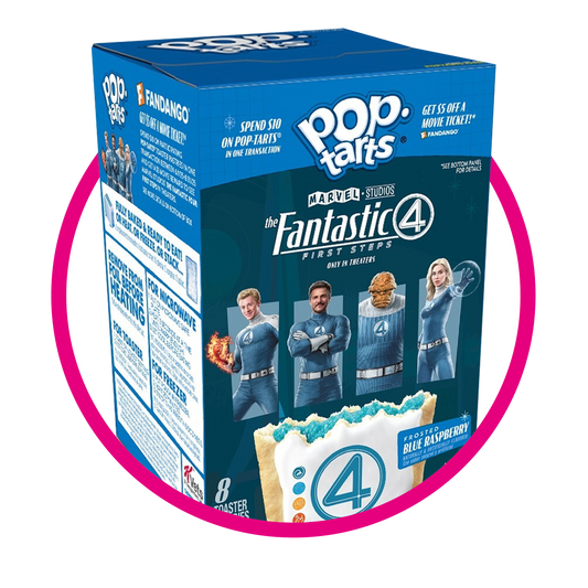 POP TARTS THE FANTASTIC 4 BLUE RASPBERRY COOKIE CAJA 384GR&