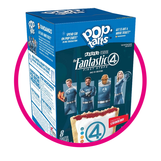 POP TARTS THE FANTASTIC 4 STRAWBERRY COOKIE CAJA 384GR&