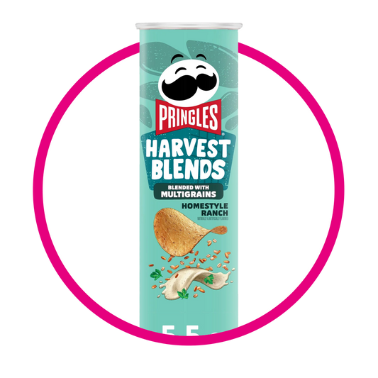 PRINGLES HARVEST BLENDS MULTIGRAINS RANCH LATA 158