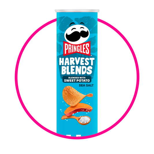 PRINGLES HARVEST BLENDS POTATO SEA SALT LATA 158G