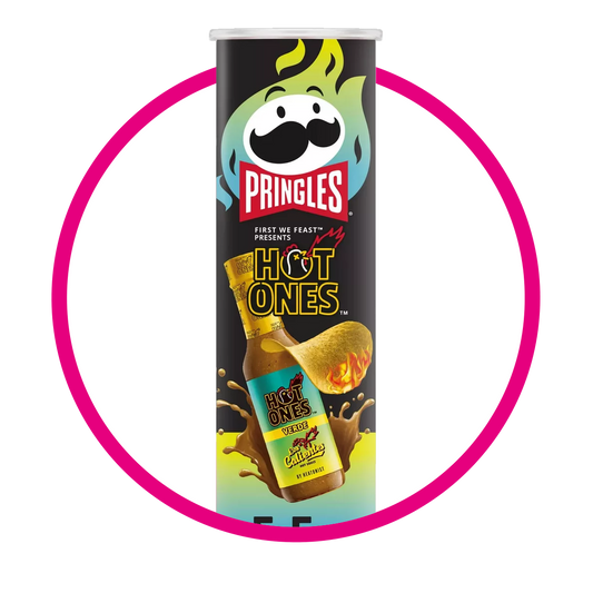 PRINGLES PAPAS HOT ONES SNACKS LATA 158GR