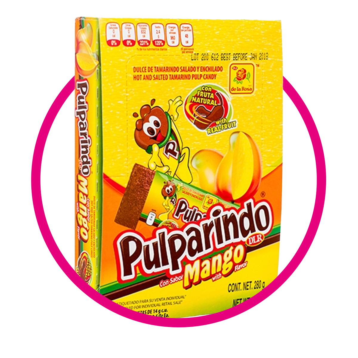 PULPARINDO MANGO CAJA 20PZ 280G