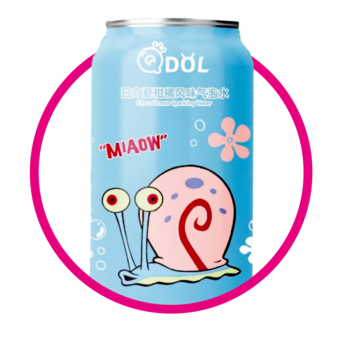 QDOL PSYDUCK SPARKLING CITRUS WATER LATA 330 ML $%M
