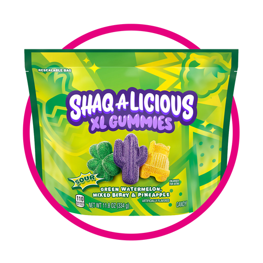 SHAQ A LICIOUS SOUR XL GUMMIES BOLSA 344GR