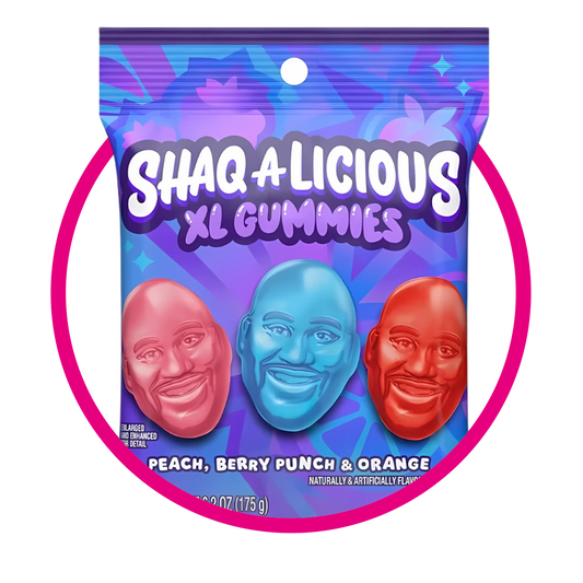 SHAQALICIOUS XL GUMMIES CABEZA BOLSA 175G