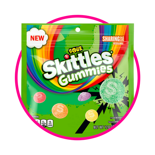 SKITTLES SOUR GUMMY BOLSA 340.2 GR
