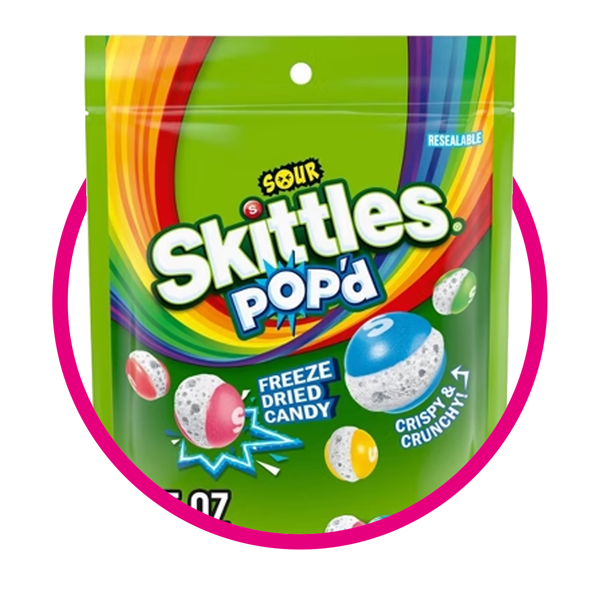 SKITTLES POPD SOUR HARD CANDY BOLSA 155GR$$$$