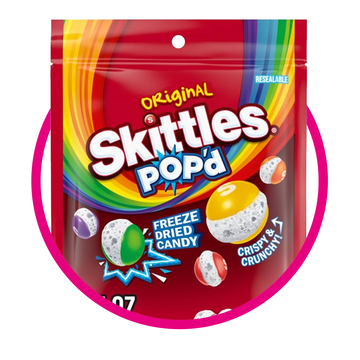 SKITTLES POPD ORIGINAL HARD CANDY BOLSA 155GR