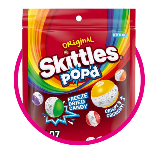 SKITTLES POPD ORIGINAL HARD CANDY BOLSA 155GR