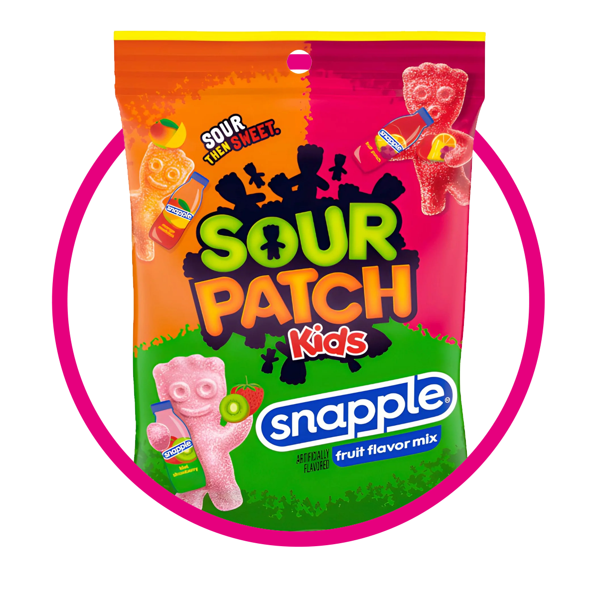 SOUR PATCH KIDS SNAPPLE GUMMY BOLSA 102G