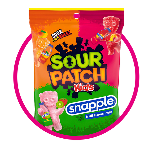 SOUR PATCH KIDS SNAPPLE GUMMY BOLSA 102G