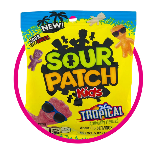SOUR PATCH KIDS TROPICAL GUMMY BOLSA 102GR