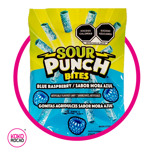 SOUR PUNCH BLUEBERRY GUMMY BOLSA 105G$