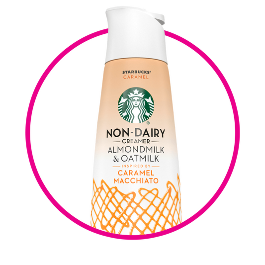 STARBUCKS CREAMER CARAMEL  MACCHIATO ALMOND MILK  BOTELLA 828ML