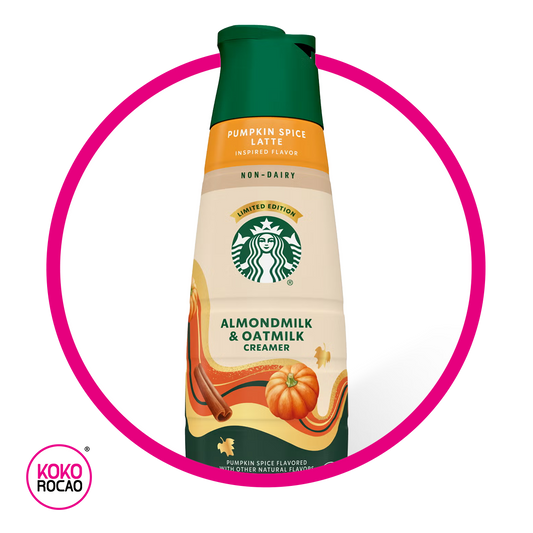 STARBUCKS CREAMER PUMPKIN SPICE LATTE ALMOND MILK OATMILK BOTELLA 828 ML$