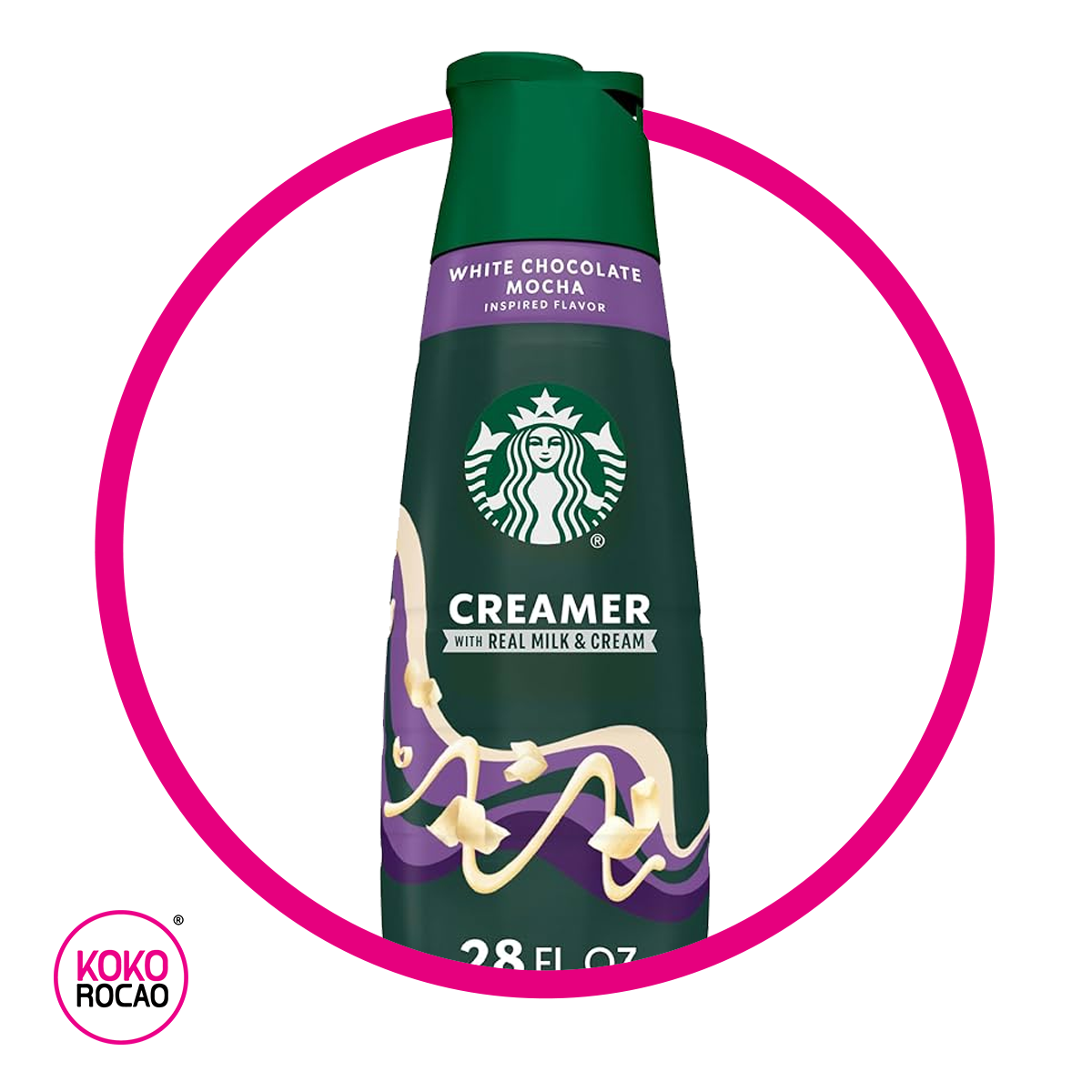 STARBUCKS CREAMER WHITE CHOCOLATE BOTELLA 828 ML$