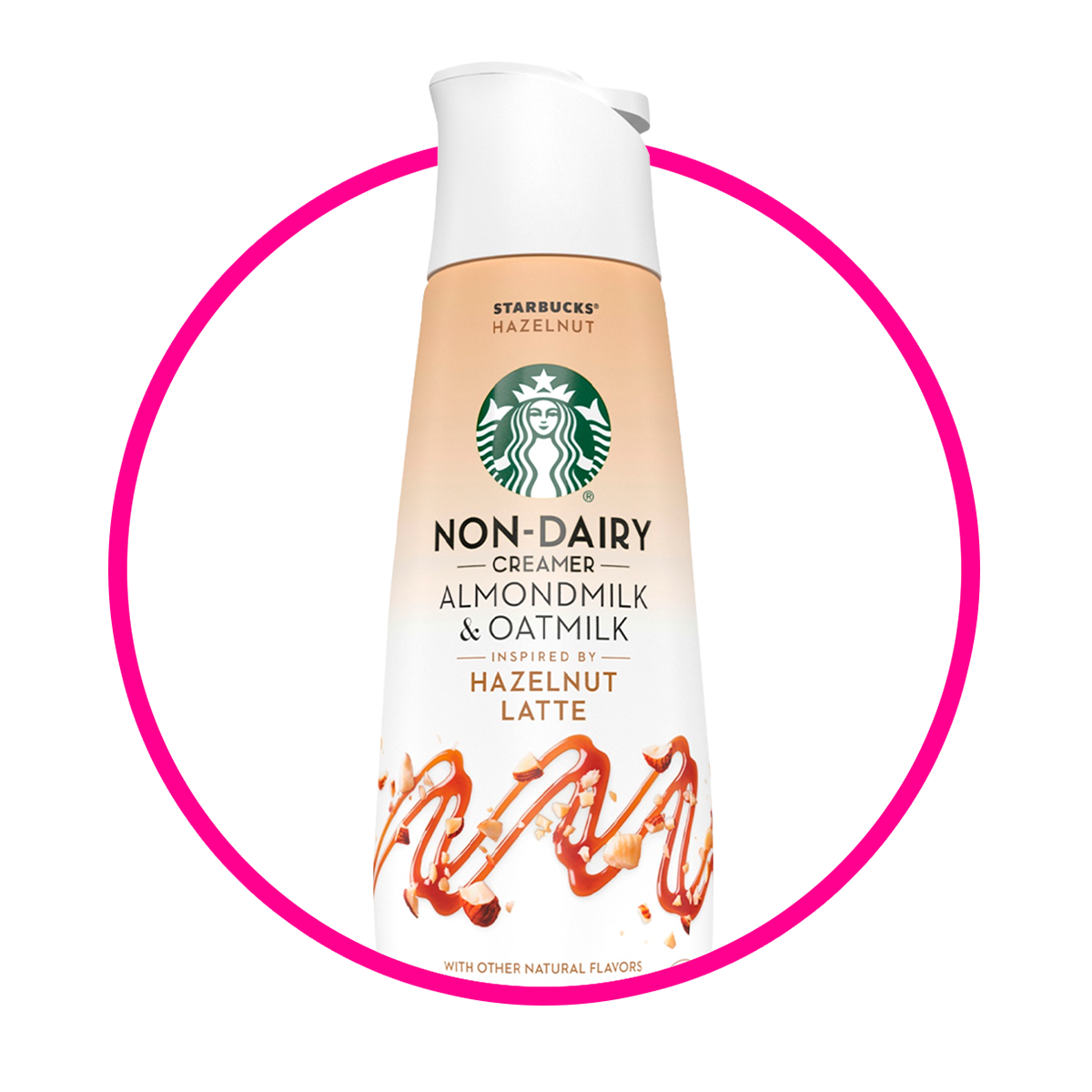 STARBUCKS HAZELNUT LATTE ALMOND  OATMILK BOTELLA 828ML