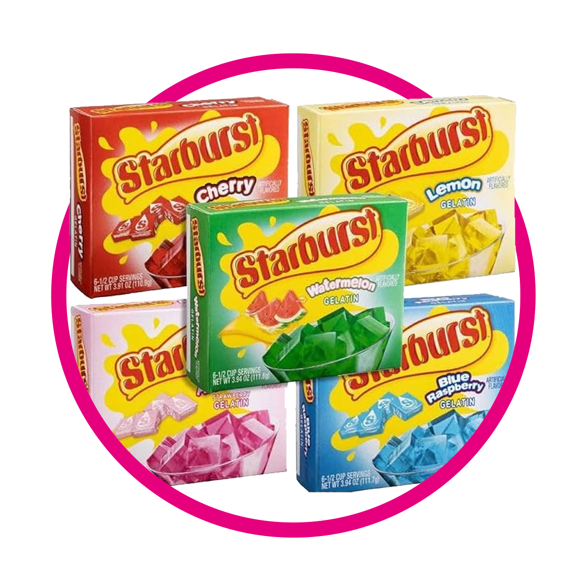 STARBURST SUGARFREE GELATIN CAJA 18.3G
