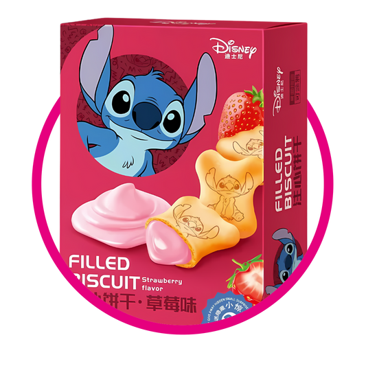 STICH FILLED BISCUIT STRAWBERRY CAJA 50GR