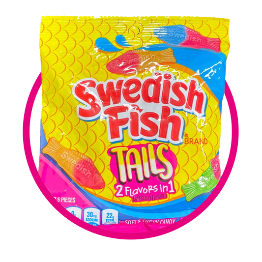 SWEDISH FISH TAILS GUMMY BOLSA 102G