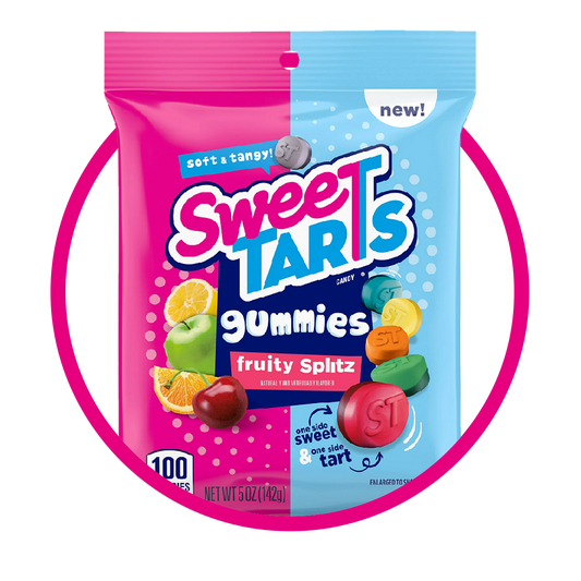 SWEETARTS FRUITY SPLITS GUMMY BOLSA 142GR$