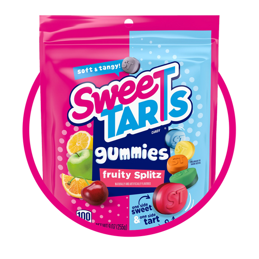 SWEETARTS GUMMIES FRUITY SPLITZ  BOLSA 255G