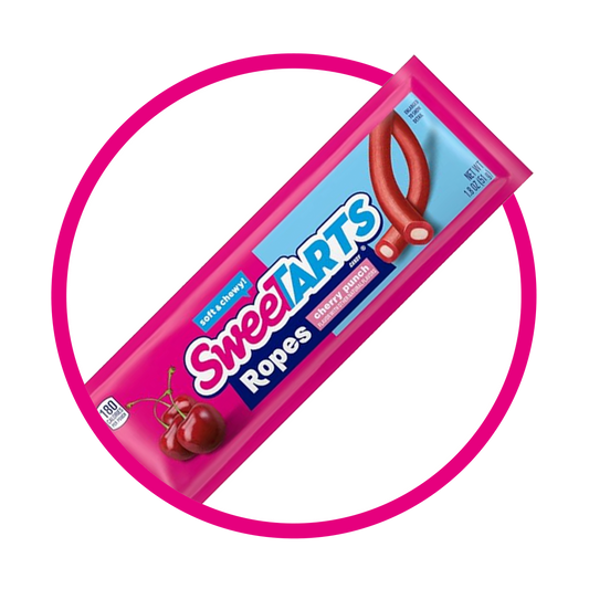 SWEETARTS ROPES CHERRY PUNCH SOFT CANDY BOLSA 51GR $%M